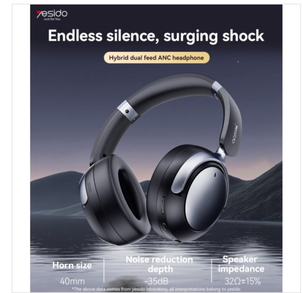 Yesido EP07 ANC+ENC BT Wireless Headset refurbished phone for sale in Bristol from Fone Revive with warranty