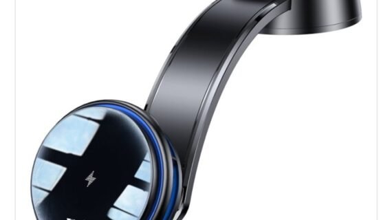 C311 Semiconductor Cooling Dual Ambient Lighting 15W Fast Charging Wireless Charger Car Phone Holder