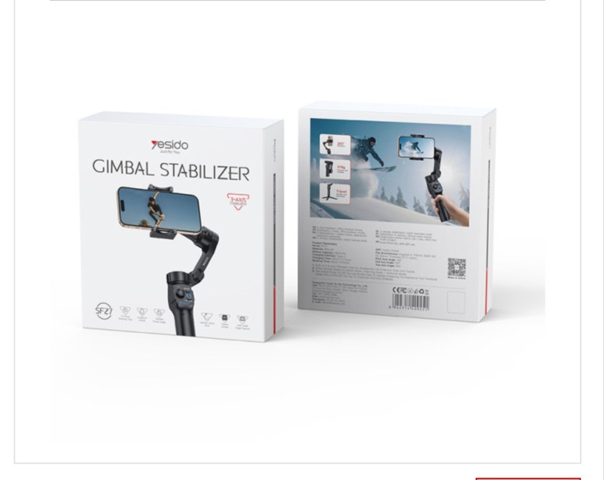 2026/02/1000002216.jpg SF27 Three-axis Handheld Shooting Gimbal Stabilizer Auto Face Tracking Handheld Selfie Stick Tripod - Image 1