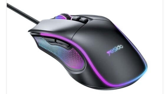 KB20 Max 7200DIP 110CM Length USB Wired Connection RGB Colorful Breathing Light Gaming Mouse