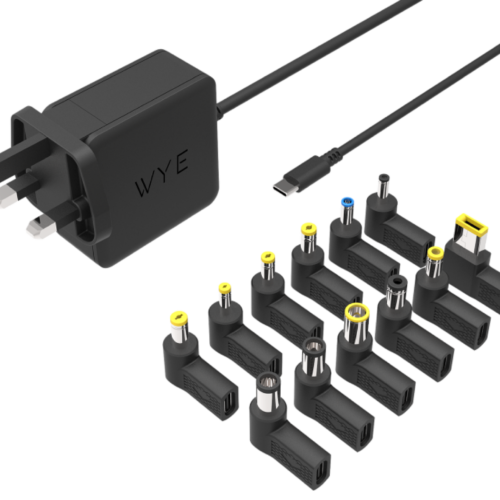 GaN 65W Universal USB-C Laptop Charger with 12 Different Tips Y-LC06 refurbished phone Bristol Fone Revive warranty included