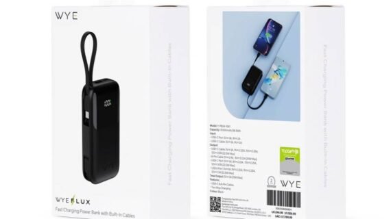 10,000mAh Fast Charging Power Bank with Built-In Cables – Bristol