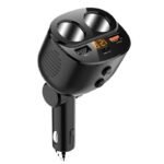 112W Dual Socket Extension FM In-Car Charger FM9 – Bristol - Image 3