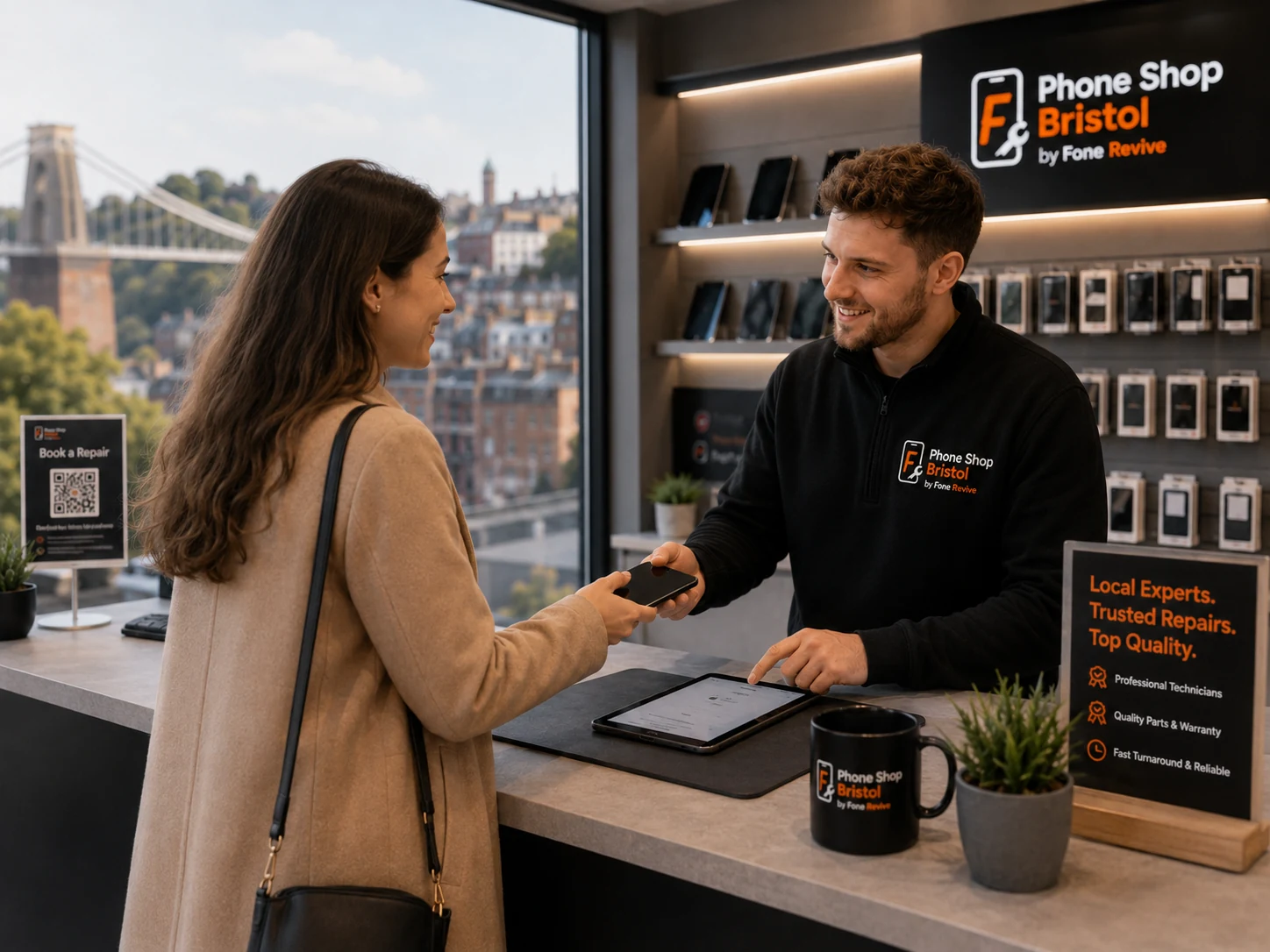 Business phone and laptop repair support in Bristol