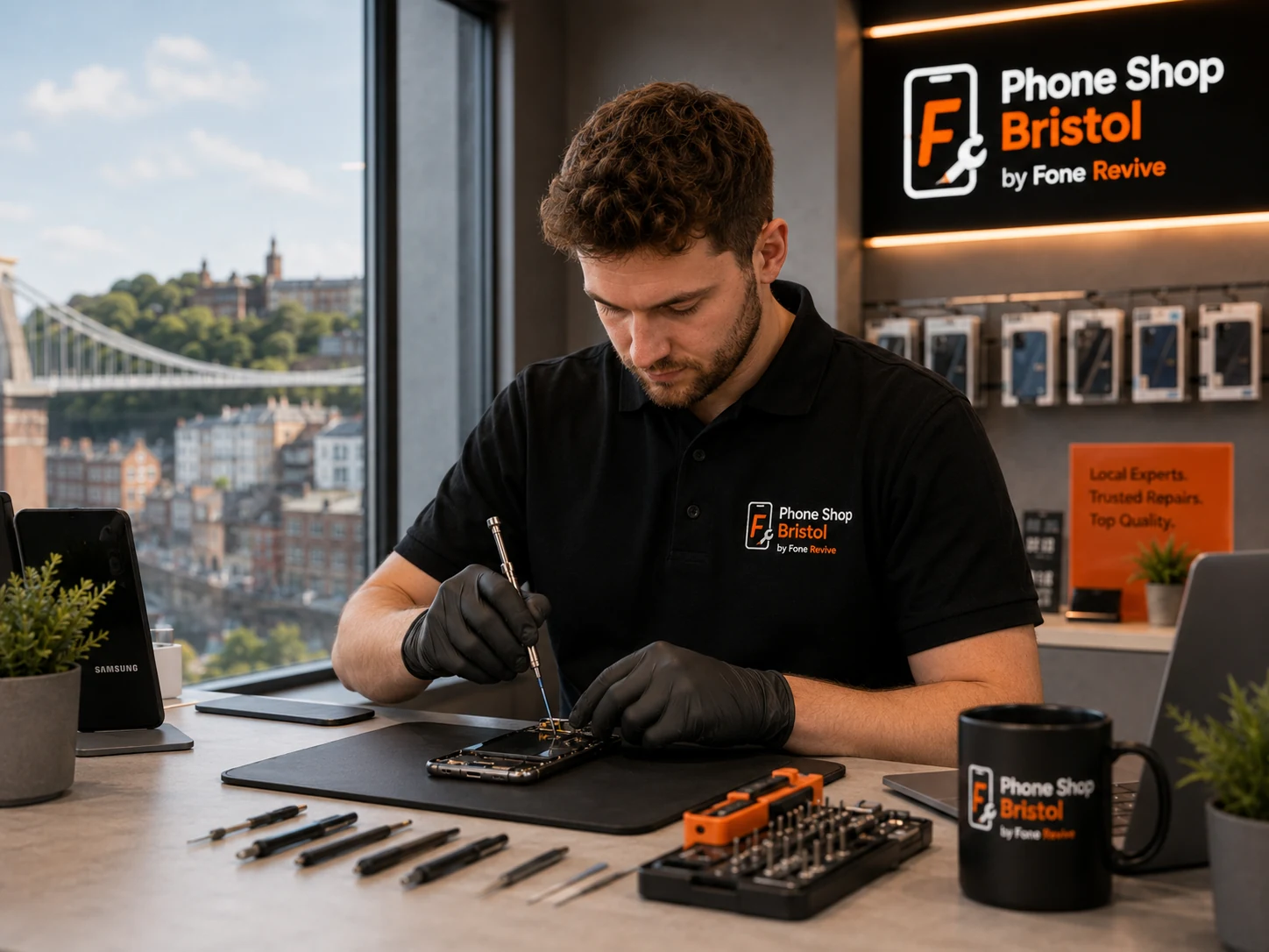 Samsung Galaxy phone repair carried out by a Bristol technician