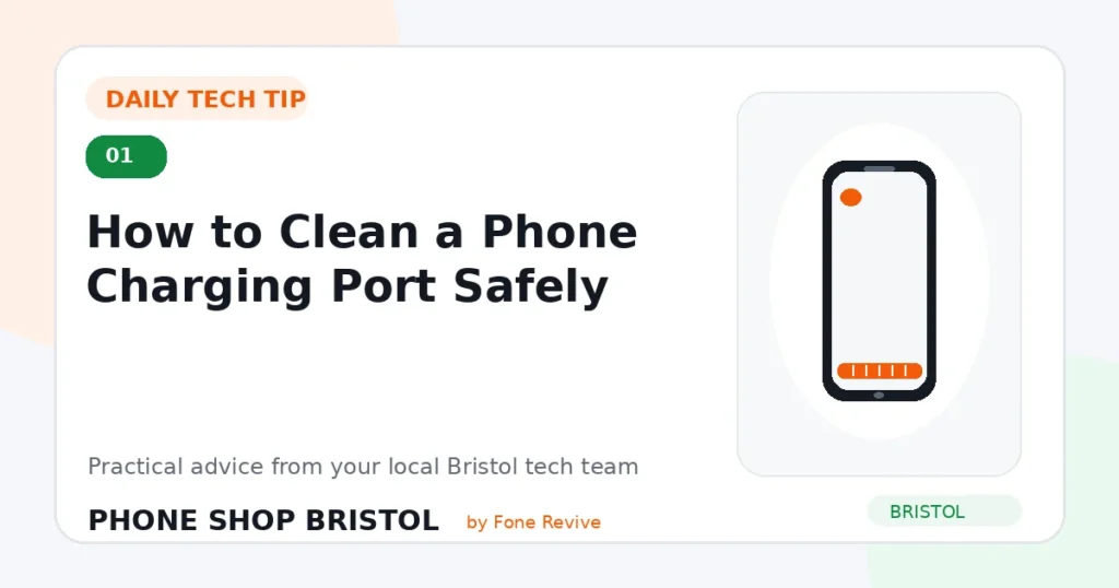 Daily tech tip 1: How to Clean a Phone Charging Port Safely