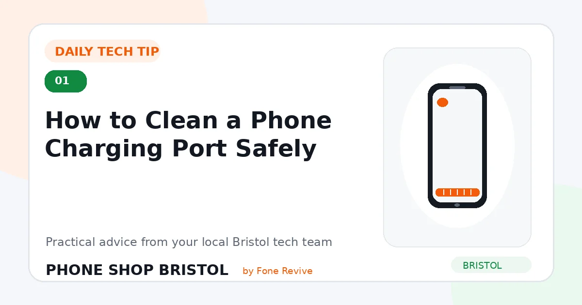 Daily tech tip 1: How to Clean a Phone Charging Port Safely