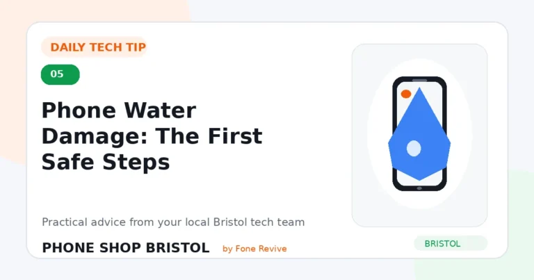 Daily tech tip 5: Phone Water Damage: The First Safe Steps