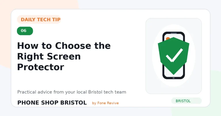 Daily tech tip 6: How to Choose the Right Screen Protector
