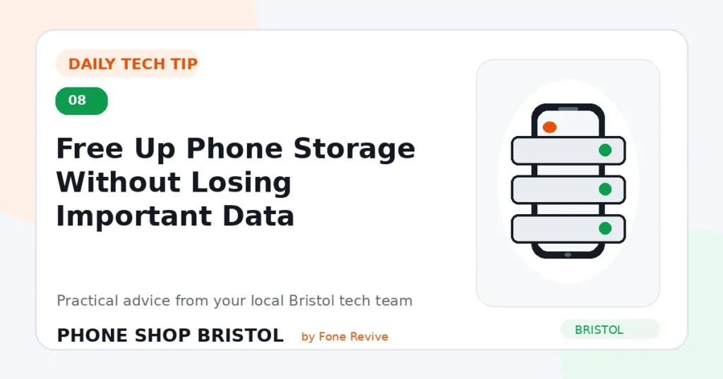 Daily tech tip 8: Free Up Phone Storage Without Losing Important Data