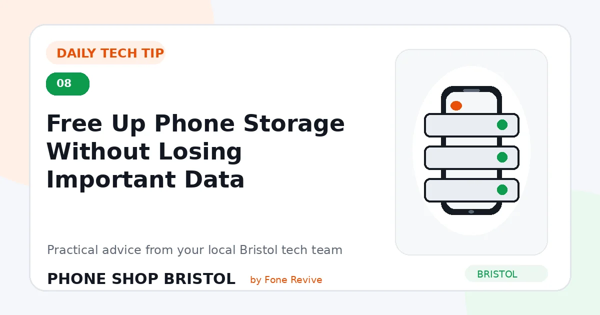 Daily tech tip 8: Free Up Phone Storage Without Losing Important Data