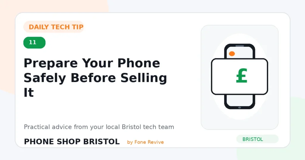 Daily tech tip 11: Prepare Your Phone Safely Before Selling It