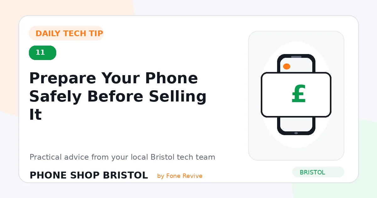 Daily tech tip 11: Prepare Your Phone Safely Before Selling It