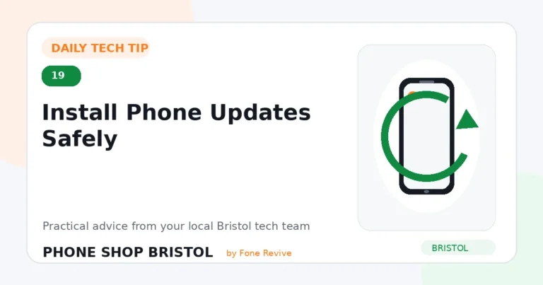 Daily tech tip 19: Install Phone Updates Safely