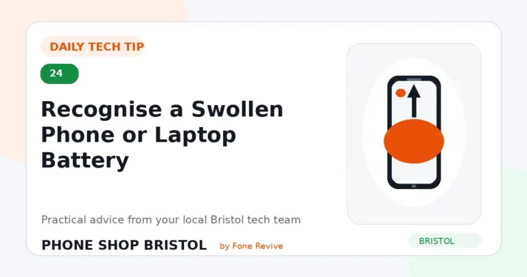 Daily tech tip 24: Recognise a Swollen Phone or Laptop Battery